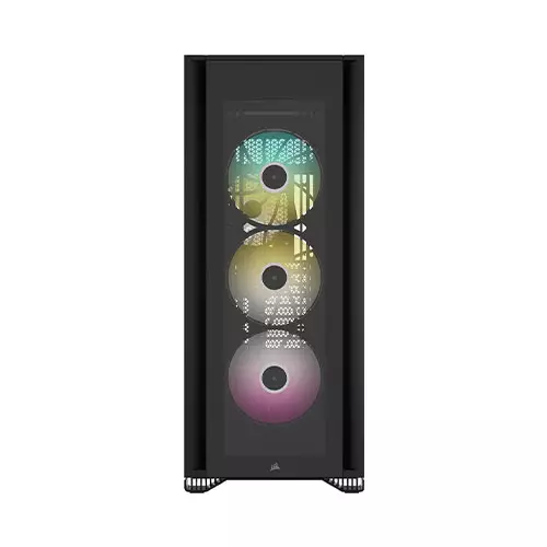 Corsair iCUE 7000X RGB Tempered Glass Full-Tower ATX Case (Black)-gallery-1