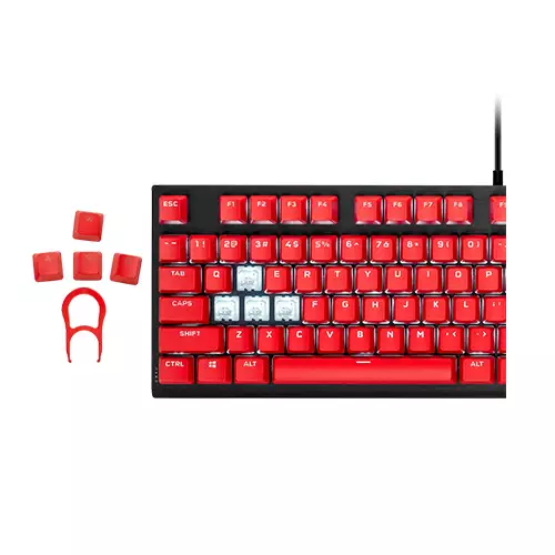 Corsair PBT Double-Shot Pro Keycap Mod Kit - ORIGIN Red-gallery-2