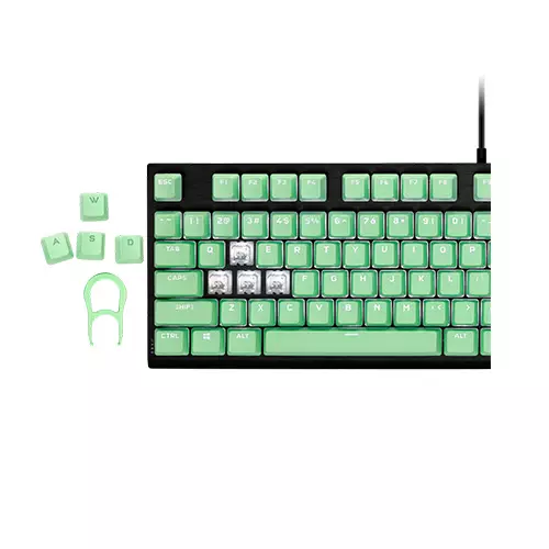 Corsair PBT Double-Shot Pro Keycap Mod Kit - Mint Green-gallery-2