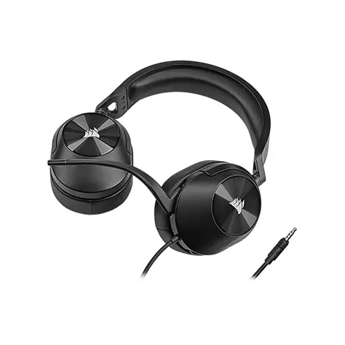 CORSAIR HS55 SURROUND WIRED GAMING HEADSET(BLACK)-gallery-1