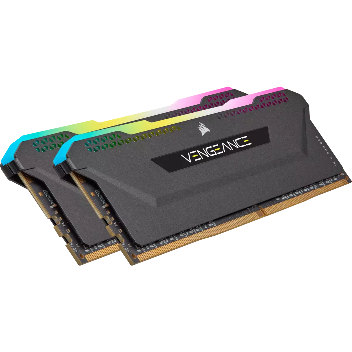 CORSAIR VENGEANCE RGB PRO SL 16GB (2x8GB) DDR4 DRAM 3200MHz C16 RAM KIT (BLACK)-gallery-1