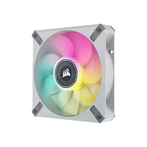 CORSAIR ICUE ML120 RGB ELITE PREMIUM 120MM PWM MAGNETIC LEVITATION FAN WHITE SINGLE PACK-gallery-1