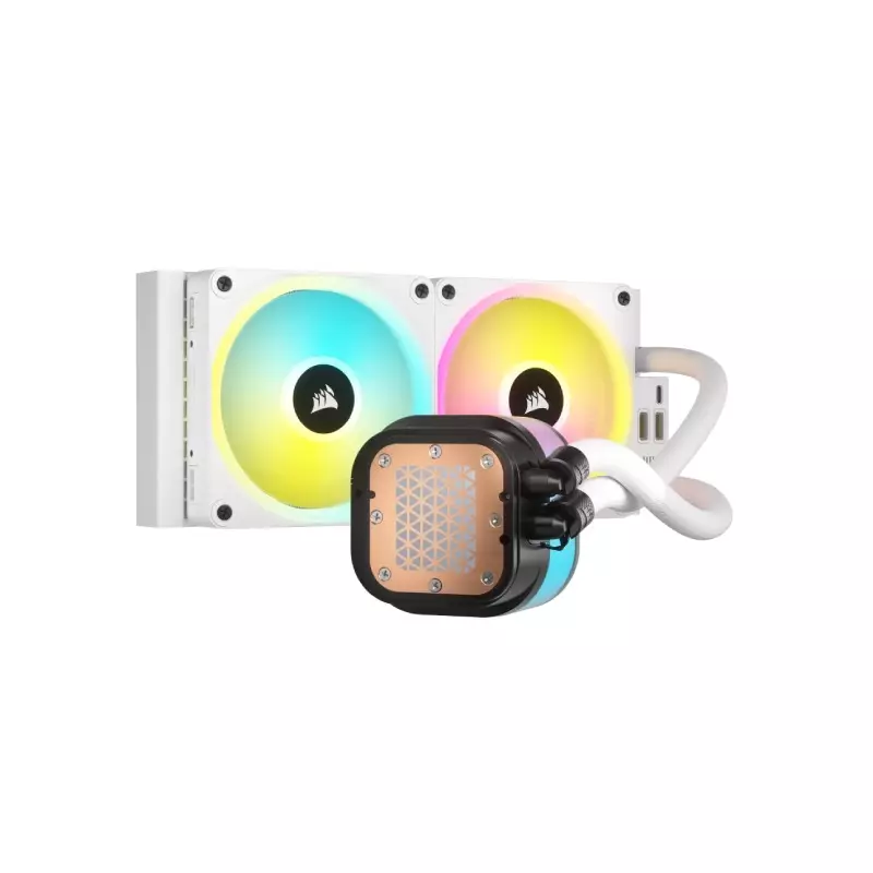 CORSAIR ICUE LINK H100I RGB ALL IN ONE LIQUID CPU COOLER (WHITE)-gallery-3