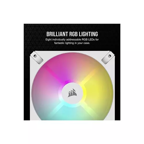CORSAIR ICUE AR120 Digital ARGB PWM 120mm White Single Case Fan-gallery-2