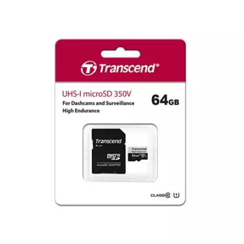 Transcend USD350V U1 64GB High Endurance MicroSD Card With Adapter-gallery-1