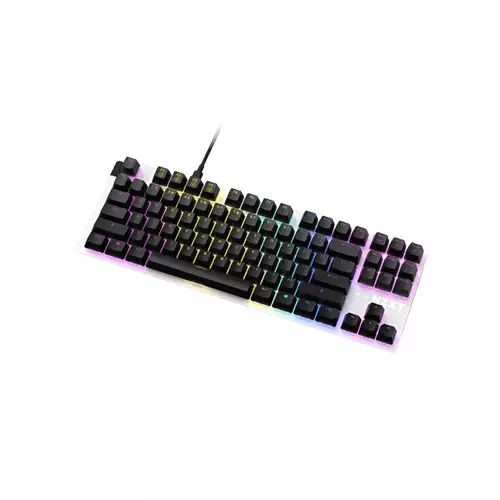 NZXT FUNCTION TENKEYLESSL COMPACT RGB MECHANICAL GAMING KEYBOARD (MATTE WHITE)-gallery-1
