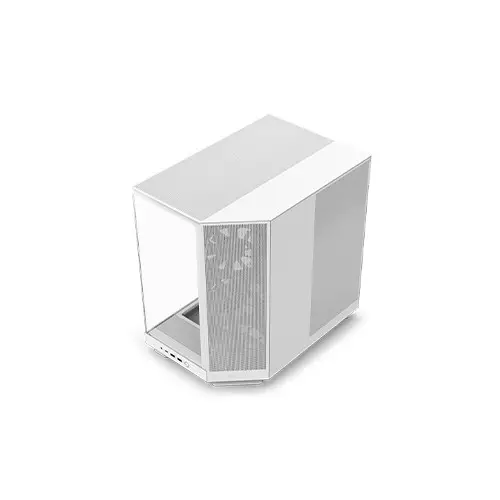 NZXT H6 Flow Compact Dual-Chamber Mid-Tower Airflow Case (White)-gallery-2