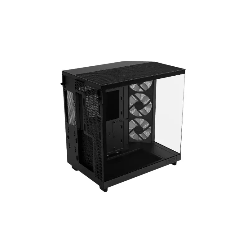 NZXT H6 Flow RGB Compact Dual-Chamber Mid-Tower Airflow Case (Black)-gallery-3