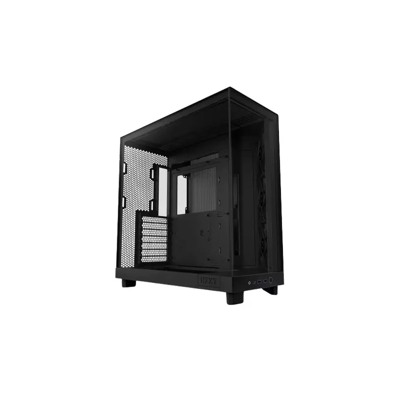 NZXT H6 Flow Compact Dual Chamber Mid Tower Airflow Case (Black)-gallery-1