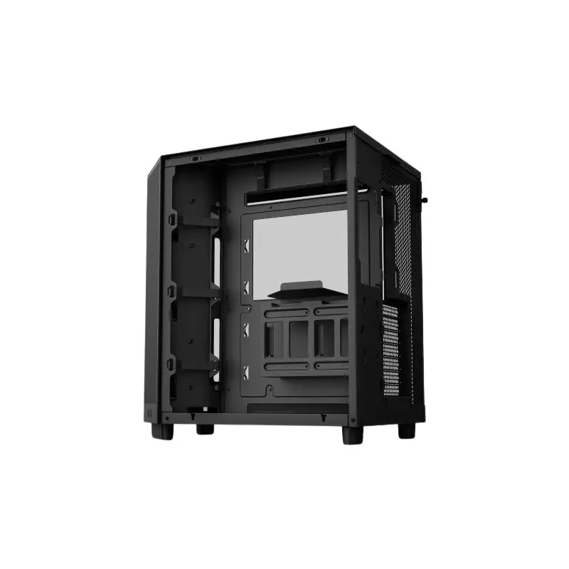 NZXT H6 Flow Compact Dual Chamber Mid Tower Airflow Case (Black)-gallery-4