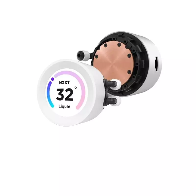 NZXT Kraken Elite 360mm RGB AIO CPU Liquid Cooler with LCD Display (White)-gallery-4