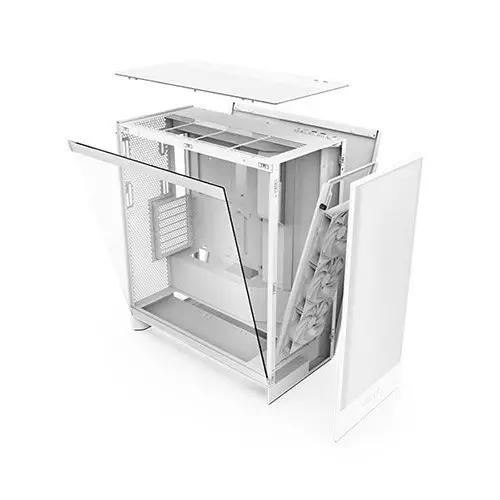 NZXT H7 Flow 2024 Edition Mid-Tower ATX Airflow Gaming Casing (White)-gallery-2