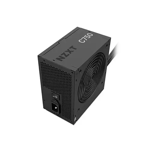 NZXT C750 750 Watt 80 Plus Bronze Non-Modular ATX Power Supply (Black)-gallery-2