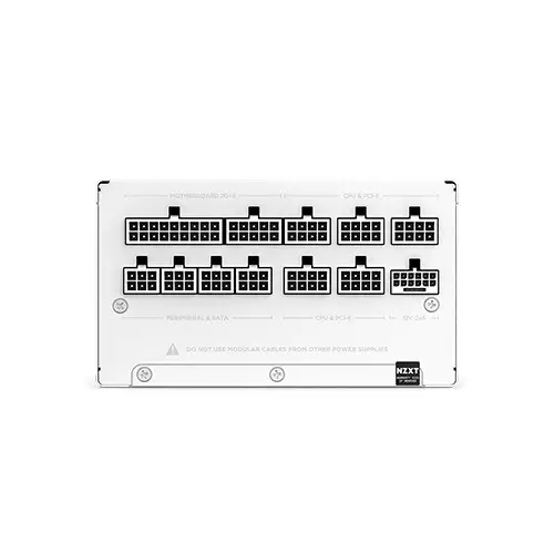 NZXT C1000 1000 Watt 80 Plus Gold ATX 3.1 Full-Modular Power Supply (White)-gallery-3