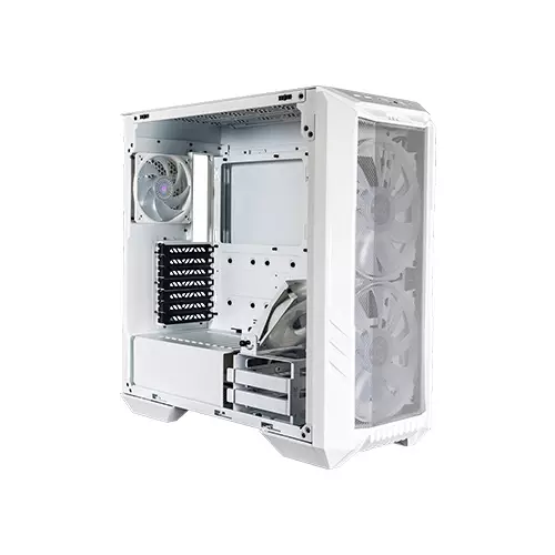 COOLER MASTER HAF 500 MID TOWER ITX CASE WHITE-gallery-1