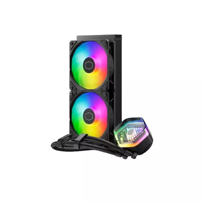 Cooler Master MasterLiquid 240 ATMOS ARGB 240mm Liquid CPU Cooler (Black)-gallery-1
