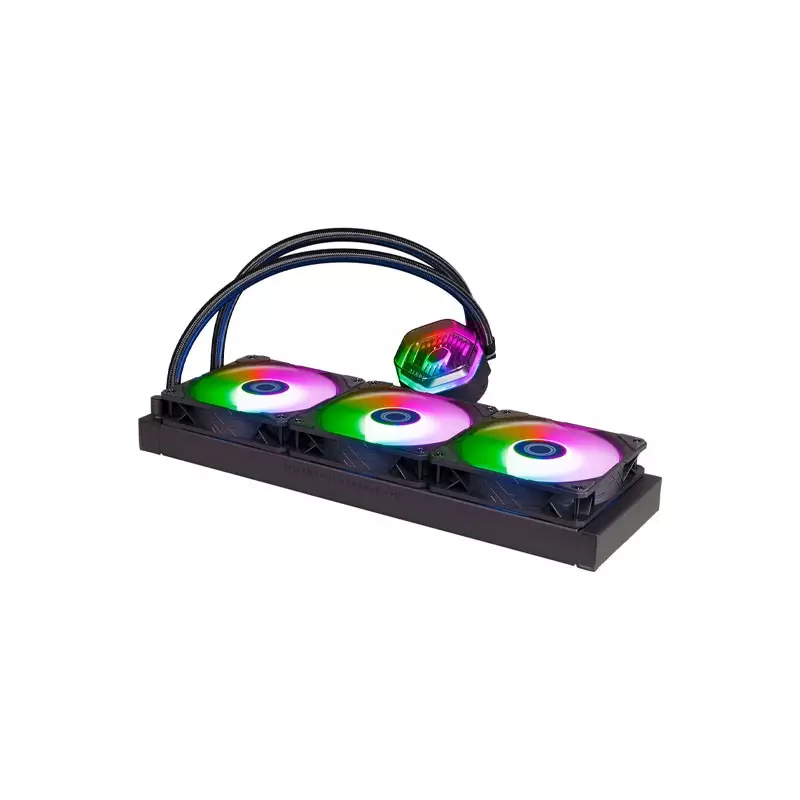 Cooler Master MasterLiquid 360 ATMOS ARGB 360mm Liquid CPU Cooler (Black)-gallery-2