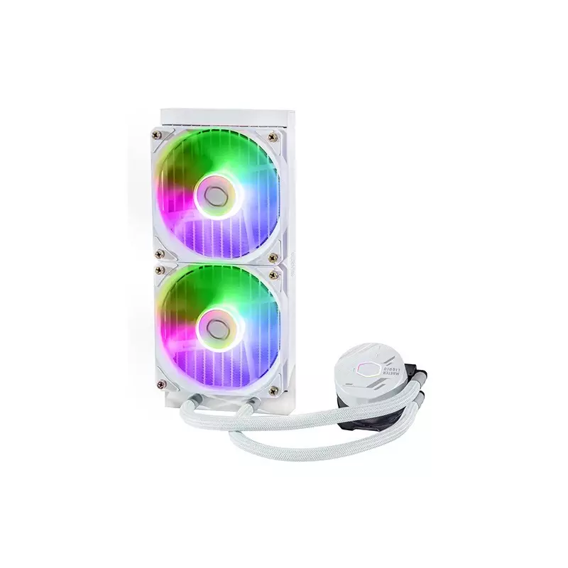 Cooler Master MasterLiquid 240L Core ARGB 240mm Liquid CPU Cooler (White)-gallery-2