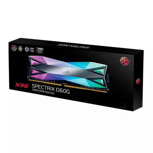 ADATA XPG SPECTRIX D60G RGB 8GB DDR4 3600MHz Desktop Ram-gallery-2