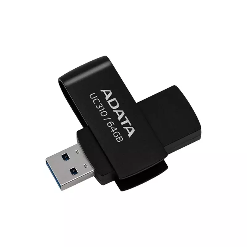 Adata UC310 64GB USB 3.2 Pen Drive (Black)-gallery-1