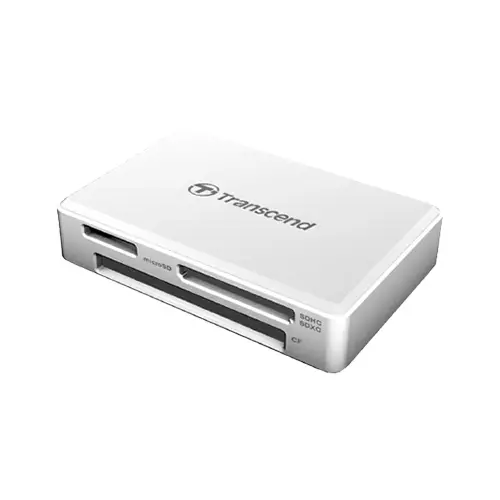 TRANSCEND TS-RDF8W2 USB 3.1 GEN 1 GEN1 ALL-IN-1 UHS-I MULTI CARD READER (WHITE)