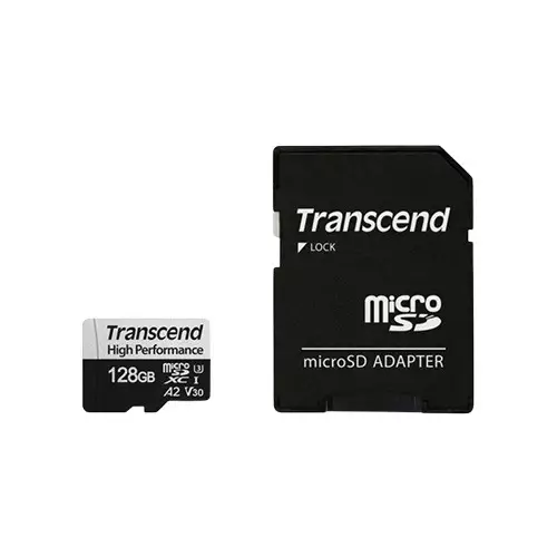 Transcend 330S UHS-I 128GB microSDXC Memory Card with SD Adapter-gallery-1
