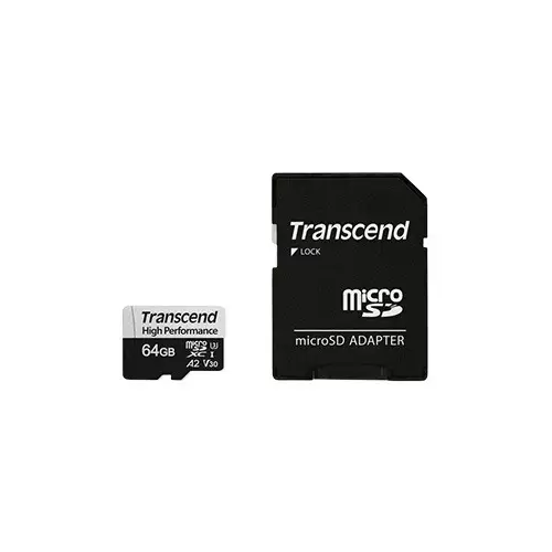 Transcend TS64GUSD330S 64GB UHS-I U3 MicroSD Memory Card-gallery-1