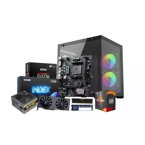 AMD Ryzen 5 5500 MSI B450MA Pro Max II 8GB RAM 256GB SSD Gaming PC with ARC A580 GPU