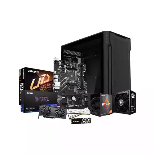 AMD Ryzen 5 5600 GIGABYTE B450M K 16GB RAM 512GB SSD Gaming PC with Gunnir B580 index