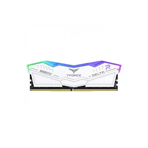 TEAM T-FORCE DELTA RGB 32GB 7200MHz DDR5 Gaming Desktop RAM - White
