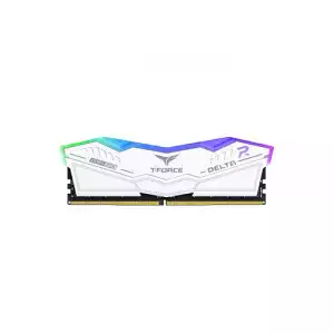 TEAM T-FORCE DELTA RGB 32GB 7200MHz DDR5 Gaming Desktop RAM - White