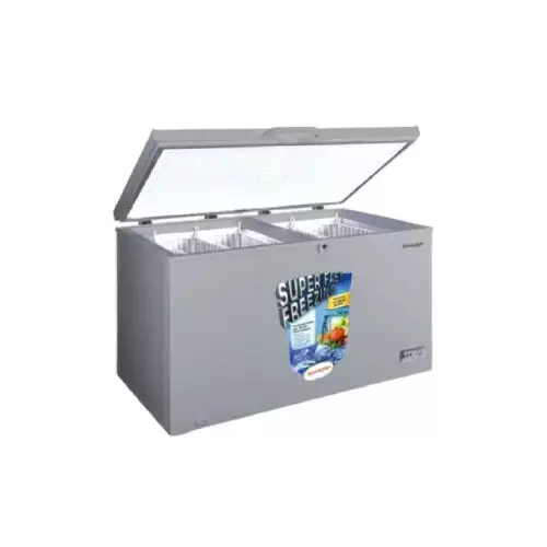 SHARP SCF-K580X-SL2 425L Chest Freezer (Silver)-gallery-1
