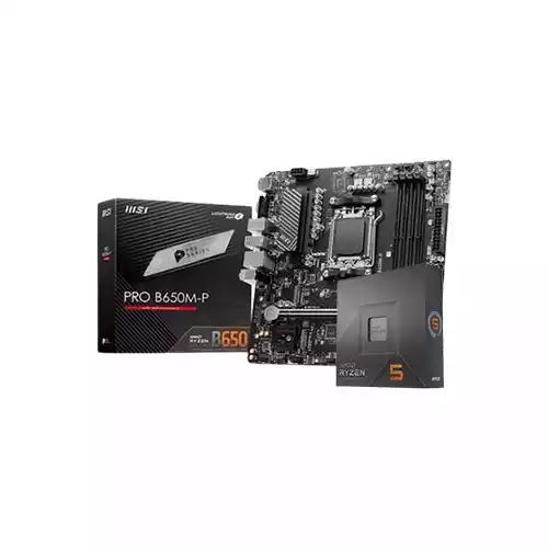 AMD Ryzen 5 7600X Processor With MSI PRO B650M-P Motherboard