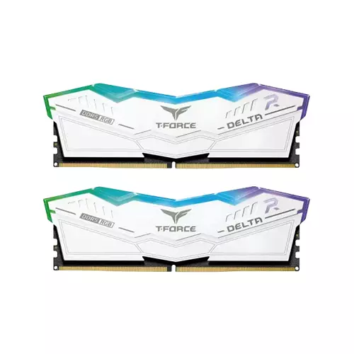 TEAMGROUP T-FORCE DELTA RGB DDR5 16GB 8000MHZ WHITE DESKTOP RAM