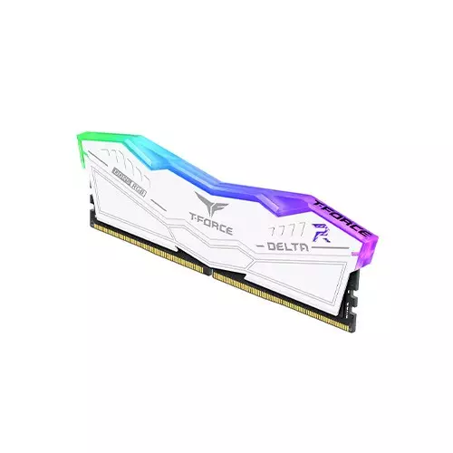 TEAM T-FORCE DELTA RGB 16GB DDR5 7000MHz Desktop RAM (White)-gallery-2