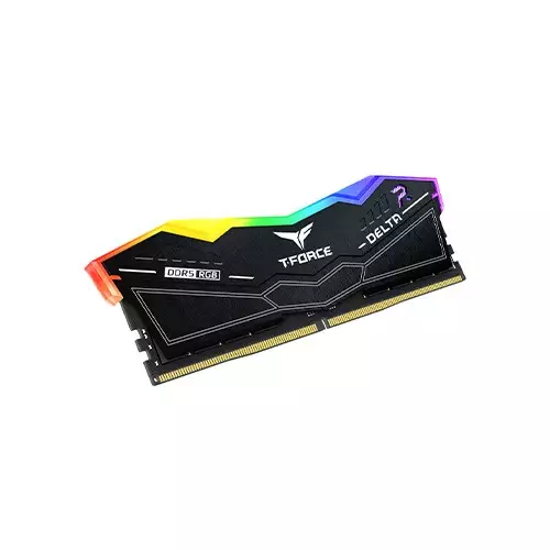 TEAM T-FORCE DELTA RGB 16GB DDR5 5600MHz Desktop RAM (Black)-gallery-1