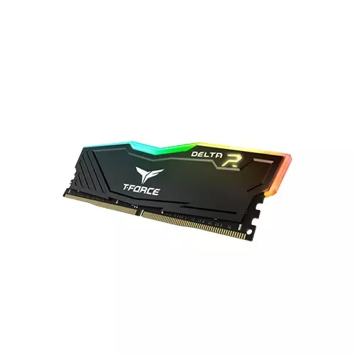 Team T-Force Delta RGB 8GB DDR4 3200MHz CL16 Black Gaming Desktop RAM with Heatsink-gallery-2