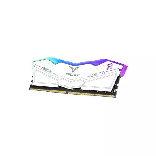 TEAM T-FORCE DELTA RGB 32GB (2x16GB) 6000MHz DDR5 CL30 White Gaming Desktop RAM-gallery-2