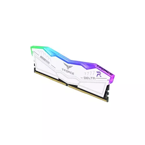 TEAM T-FORCE DELTA RGB 32GB (2x16GB) 6000MHz DDR5 CL30 White Gaming Desktop RAM-gallery-3