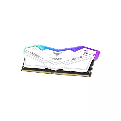 TEAM T-FORCE DELTA RGB 16GB DDR5 6000MHz CL28 Desktop RAM (White)-gallery-2