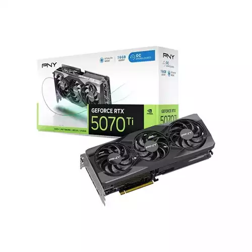 PNY GeForce RTX 5070 Ti OC 16GB Triple Fan Graphics Card
