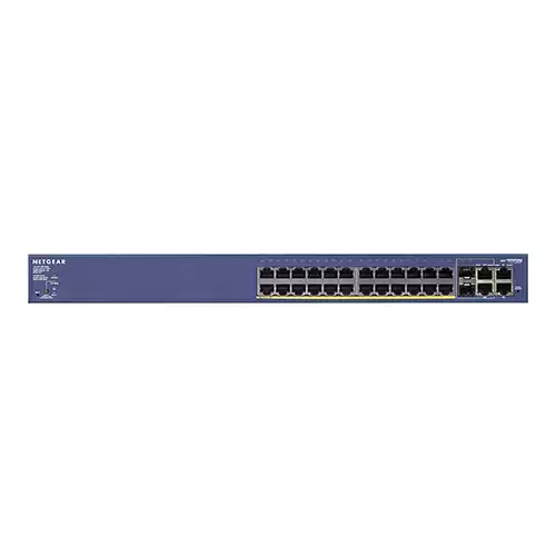 NetGear FS728TP 24-Port Fast Ethernet Gigabit Combo Smart Managed Pro PoE Switch