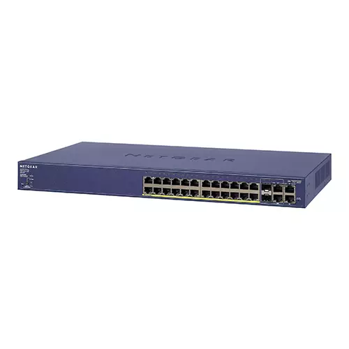 NetGear FS728TP 24-Port Fast Ethernet Gigabit Combo Smart Managed Pro PoE Switch-gallery-2