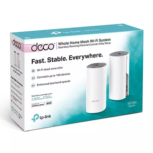 TP-Link Deco E4 (2 Pack) Whole Home Mesh Wi-Fi System AC1200 Dual-band Router-gallery-2