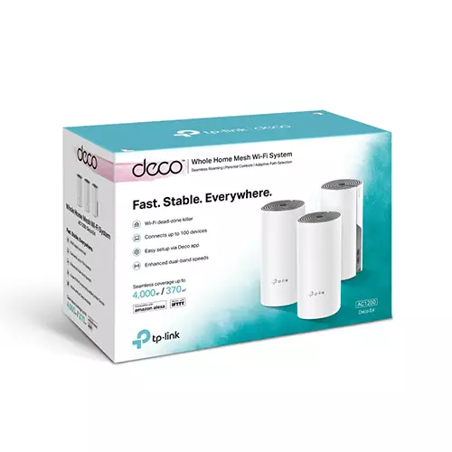 TP-Link Deco E4 (3 Pack) Whole Home Mesh Wi-Fi System AC1200 Dual-band Router-gallery-1