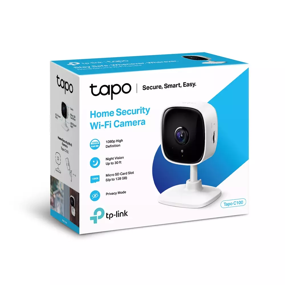 TP-Link Tapo C100 Home Security Wi-Fi IP 1080p Camera-gallery-4