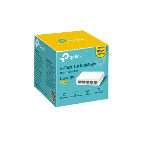 TP-LINK LS1005 5-Port 10/100Mbps Desktop Network Switch-gallery-1