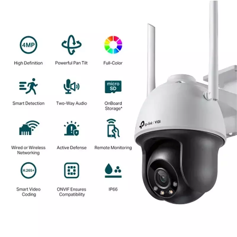 TP-Link VIGI C540-W 4MP Full-Color Wi-Fi IP PTZ Camera-gallery-1