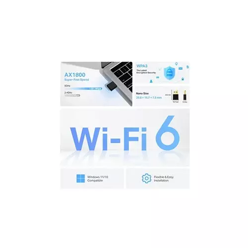 TP-Link Archer TX20U Nano AX1800 Dual Band Wi-Fi 6 Wireless USB Adapter-gallery-2