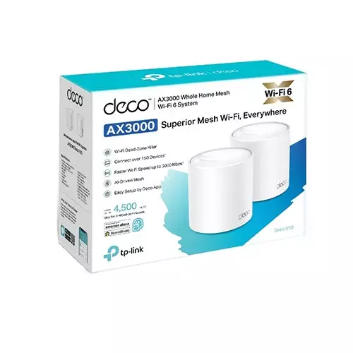 TP-Link Deco X50 AX3000 2-Pack 3000Mbps Gigabit Dual-Band Wi-Fi 6 Home Mesh Router-gallery-2